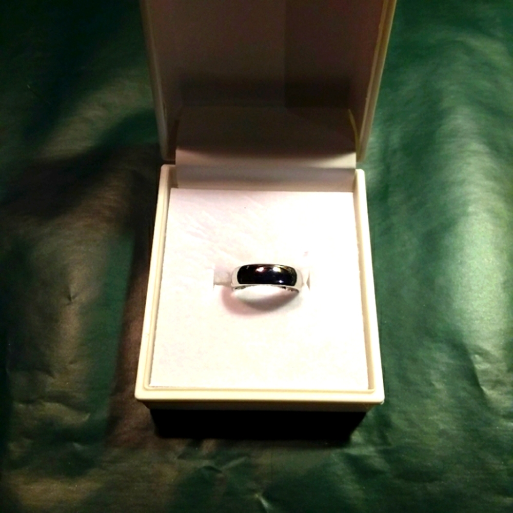 Silver Wide Band Toe Ring